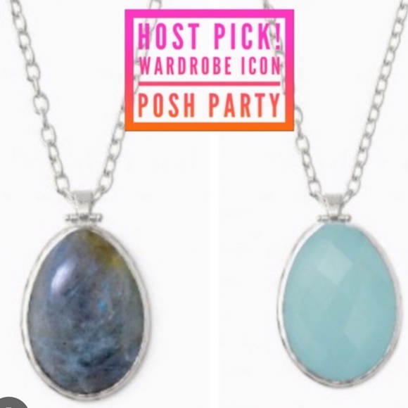 Stella and dot sanible necklace silve Laborite - Picture 1 of 7
